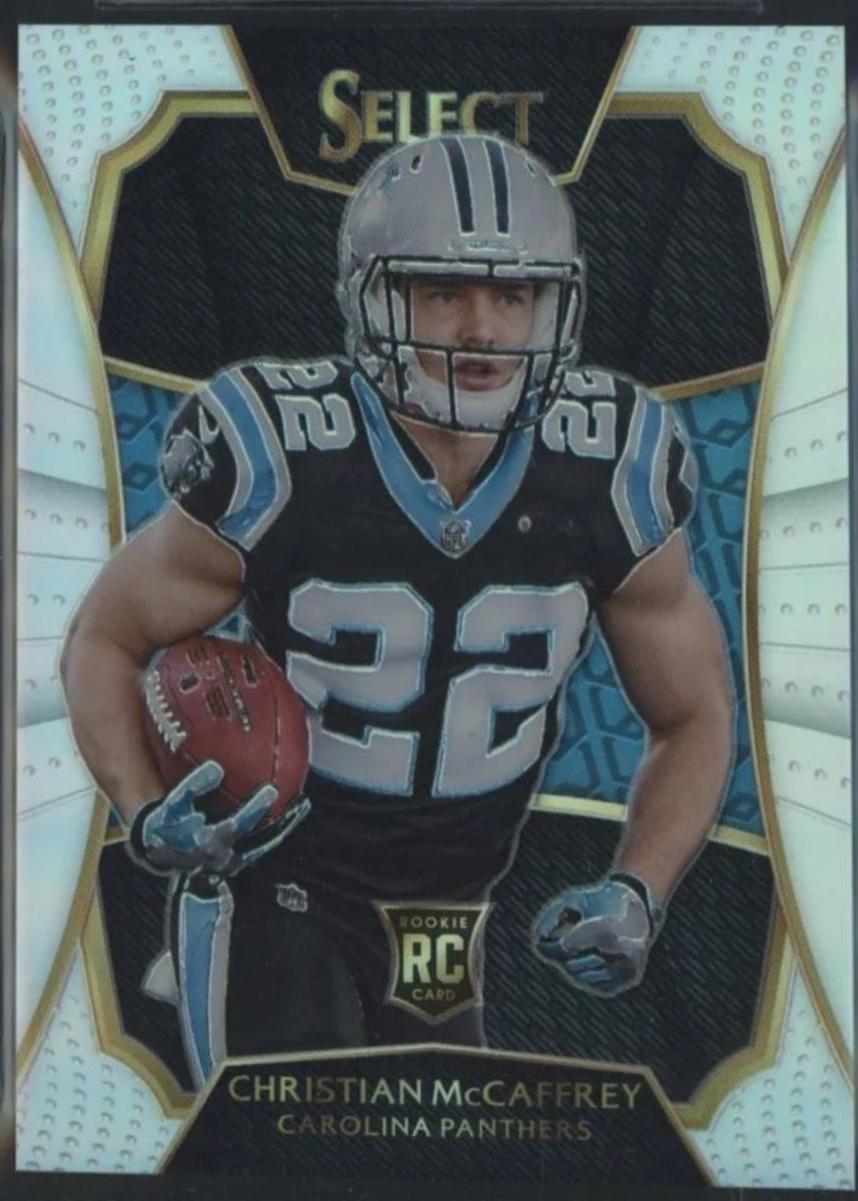Christian McCaffrey #7 Football Cards 2016 Panini Select NFL Draft Xrc Prizm Redemption