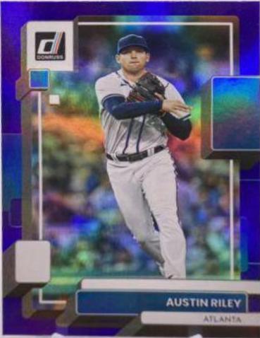 Austin Riley [Holo Purple] #155 Prices | 2022 Panini Donruss | Baseball ...