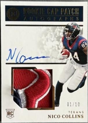 Nico Collins [Cap Patch Autograph Gold] #150