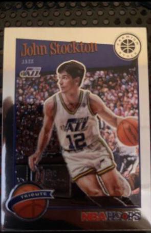 John Stockton #292 Basketball Cards 2019 Panini Hoops Premium Stock