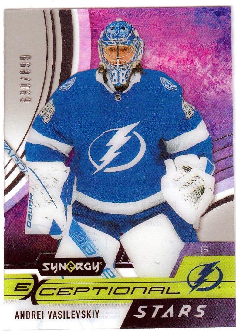 Andrei Vasilevskiy #ES-AV Hockey Cards 2021 Upper Deck Synergy Exceptional Stars