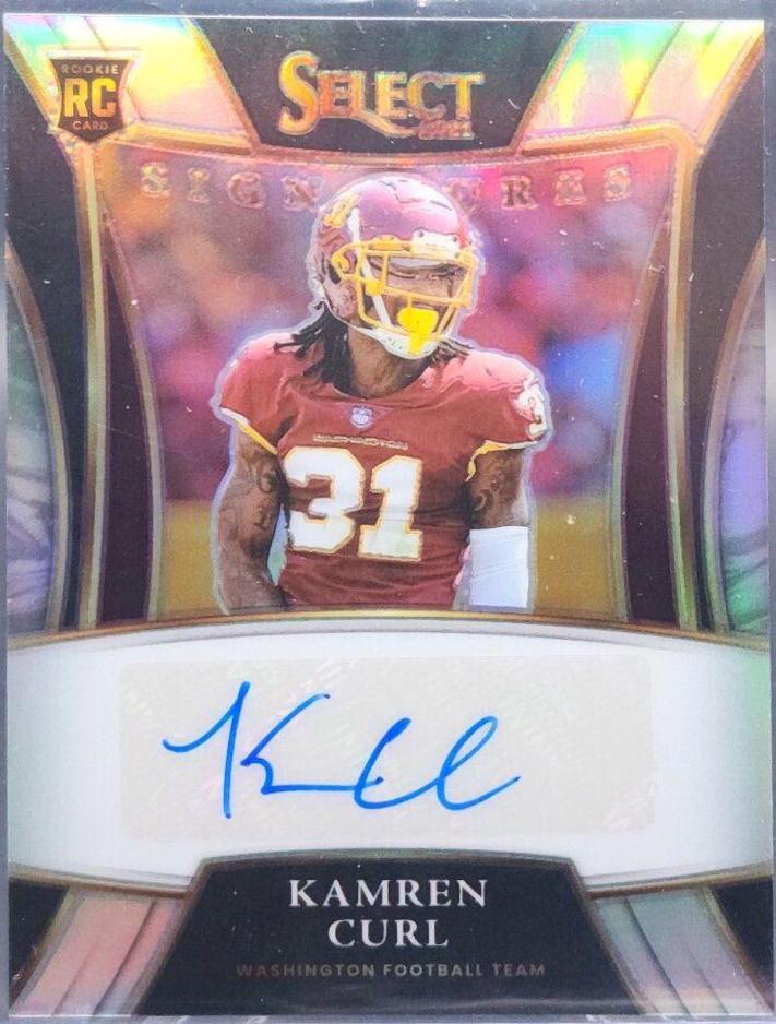 Kamren Curl #SSP-KCU 2021 Panini Select Football Select Signatures
