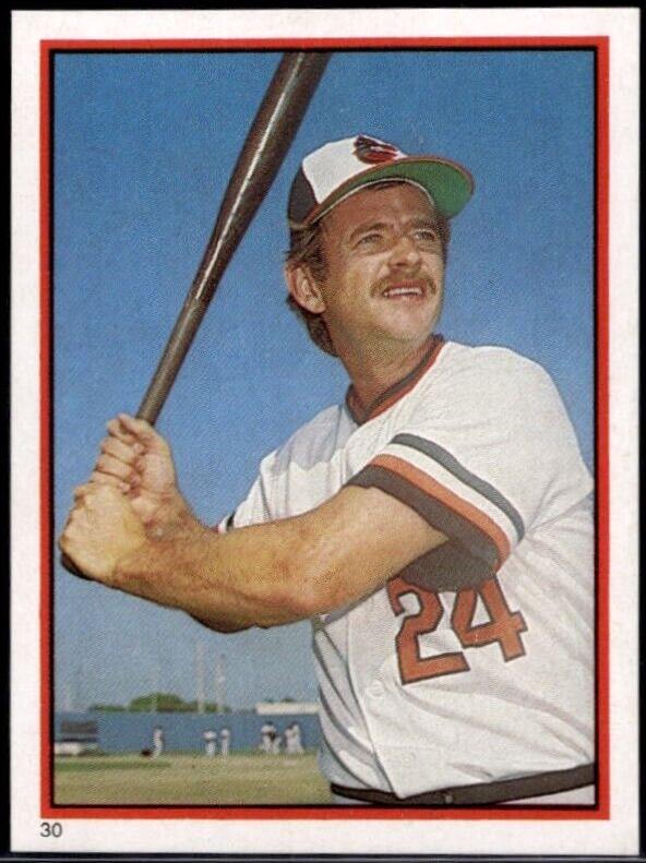 Rick Dempsey #30 Baseball Cards 1983 Topps Stickers