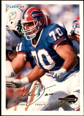 John Fina #39 Football Cards 1994 Fleer