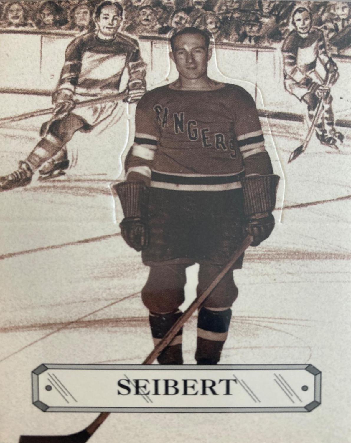 Earl Seibert #P-13 Hockey Cards 1994 Parkhurst Missing Link Pop Ups