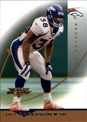 Mike Anderson #5 Football Cards 2002 Topps Debut