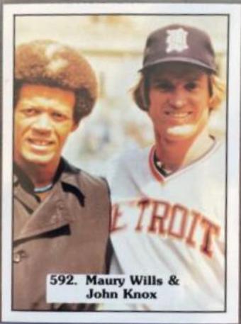 Maury Wills, John Knox #592 Baseball Cards 1975 SSPC