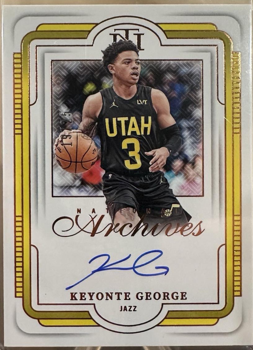 Keyonte George #27 2024 Panini National Treasures Signature Basketball