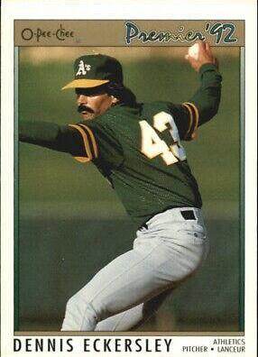 Dennis Eckersley #188 1992 O-Pee-Chee Premier Baseball