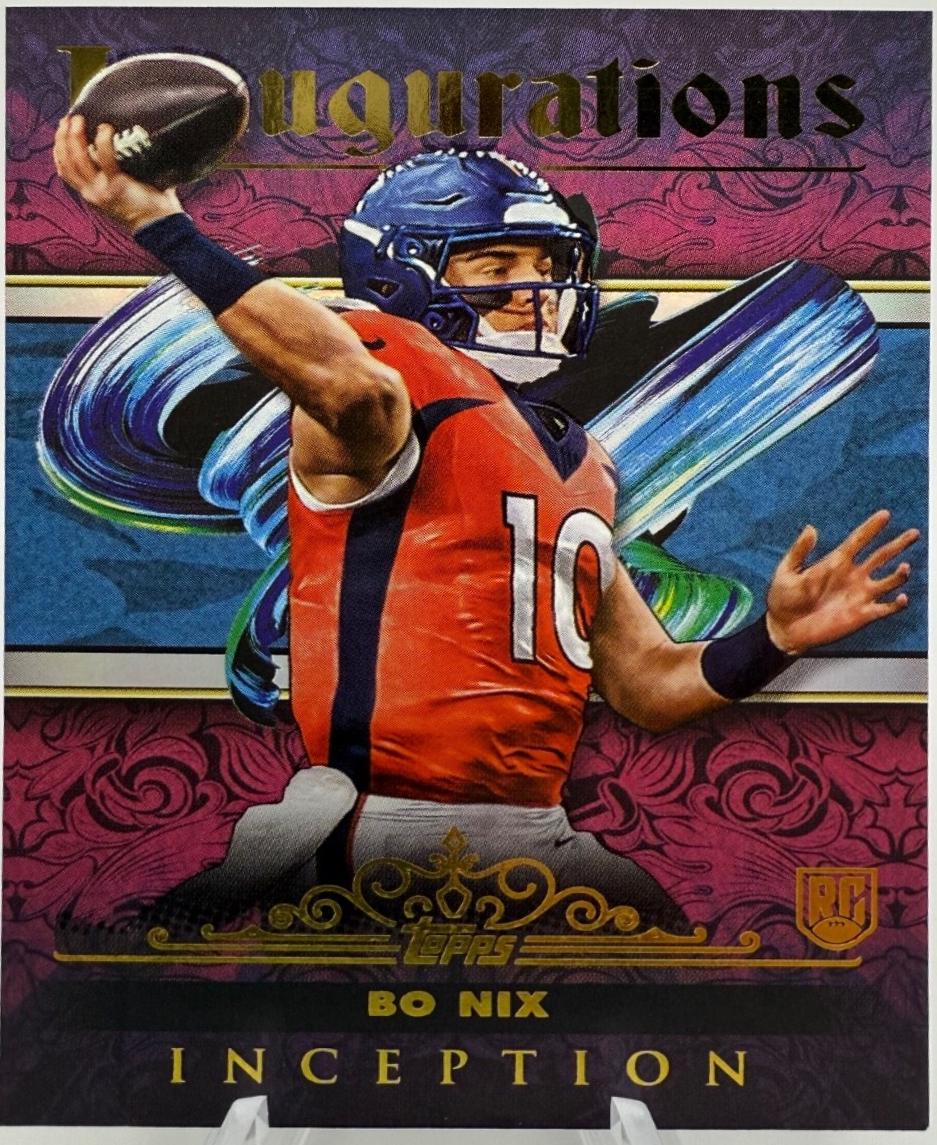 Bo Nix #I-4 Football Cards 2024 Topps Inception Inaugurations