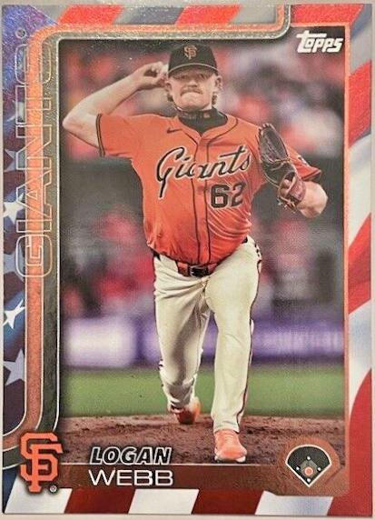 Logan Webb [Independence Day] (2025 Topps)
