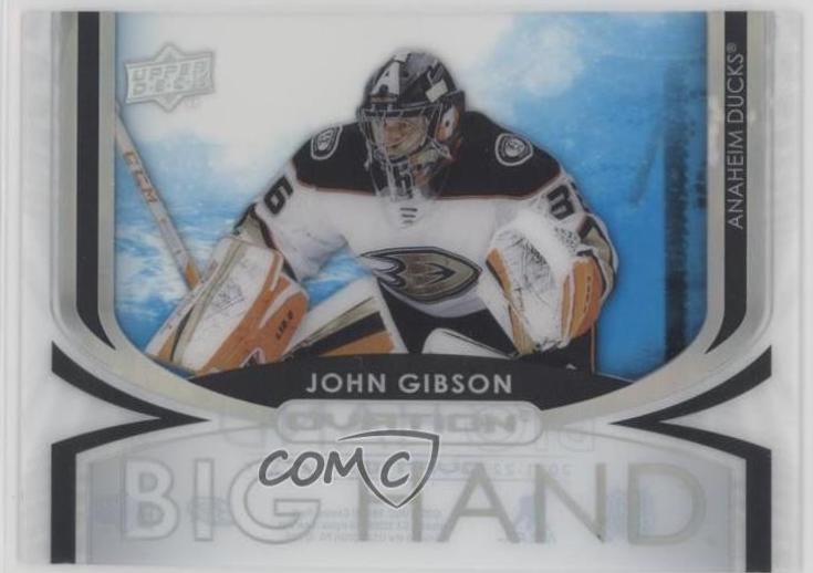 John Gibson #BH-5 Hockey Cards 2021 Upper Deck Ovation Big Hand