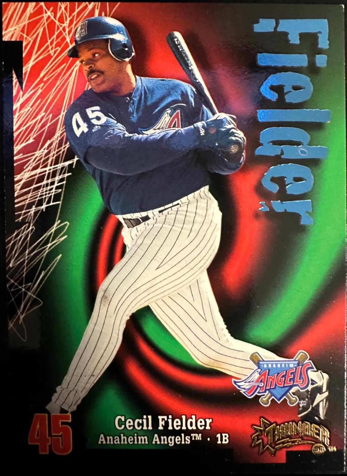 Cecil Fielder #29 Baseball Cards 1998 Skybox Thunder