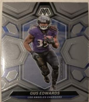 Gus Edwards #121 Football Cards 2024 Panini Mosaic
