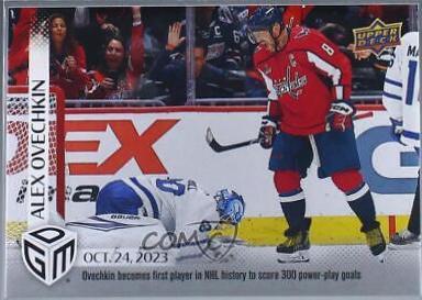 Alex Ovechkin #10 Hockey Cards 2023 Upper Deck Game Dated Moments