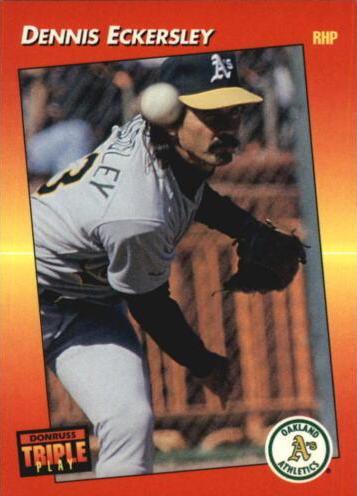 Dennis Eckersley #195 Baseball Cards 1992 Panini Donruss Triple Play