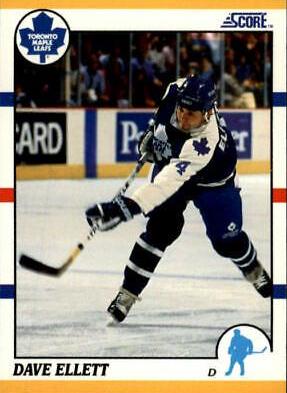 Dave Ellett #67T Hockey Cards 1990 Score Rookie Traded