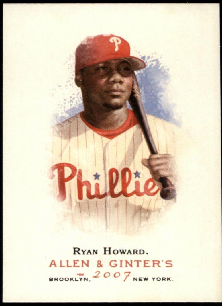 Ryan Howard #1 Baseball Cards 2007 Topps Allen & Ginter