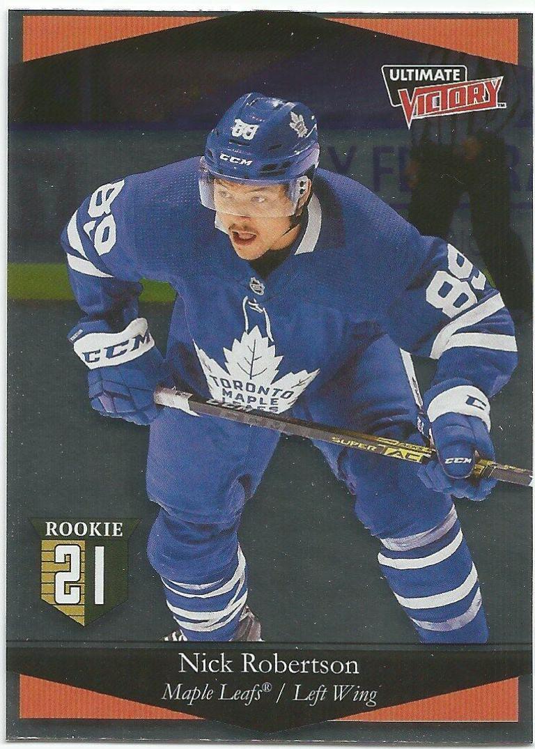 Nick Robertson #UV-29 Hockey Cards 2020 Upper Deck Ultimate Victory