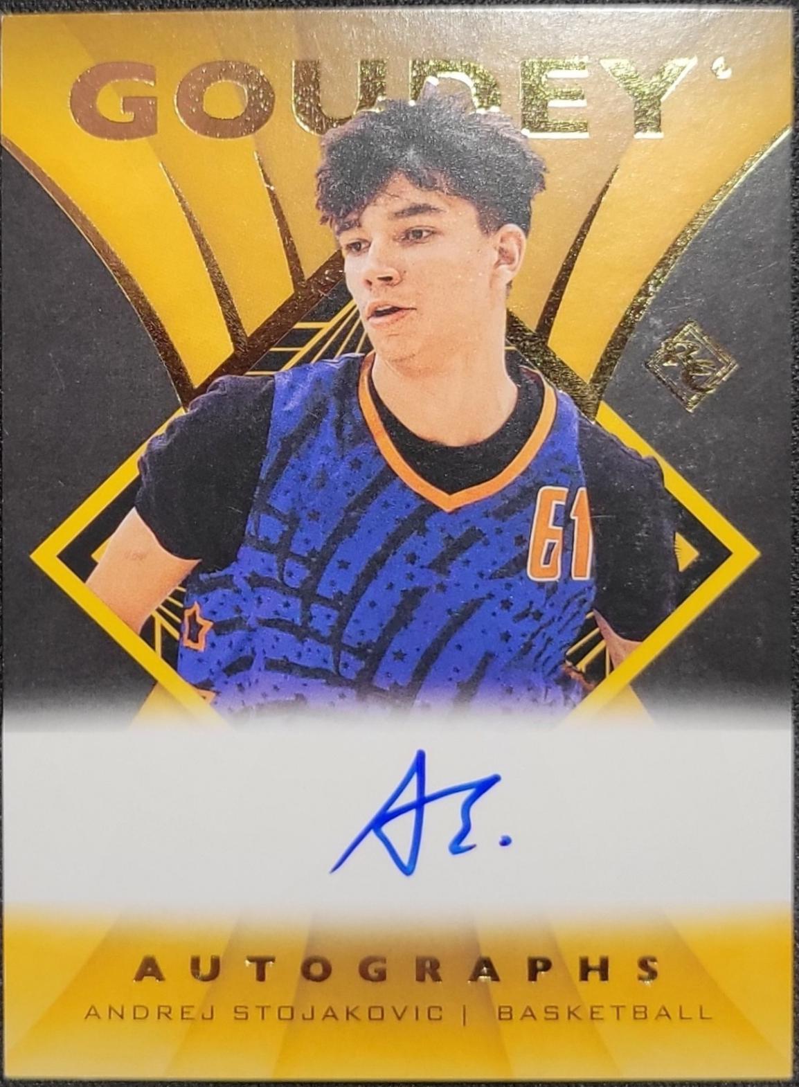 Andrej Stojakovic #GA-AS Basketball Cards 2023 Upper Deck Goodwin Champions Goudey Autographs