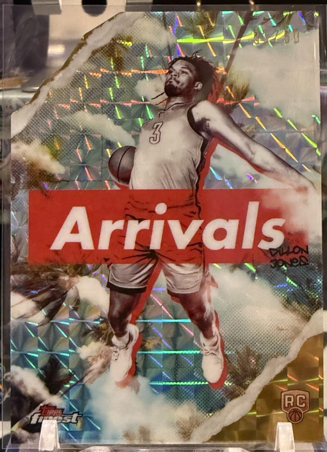 Dillon Jones #A-24 2024 Topps Finest Arrivals Basketball