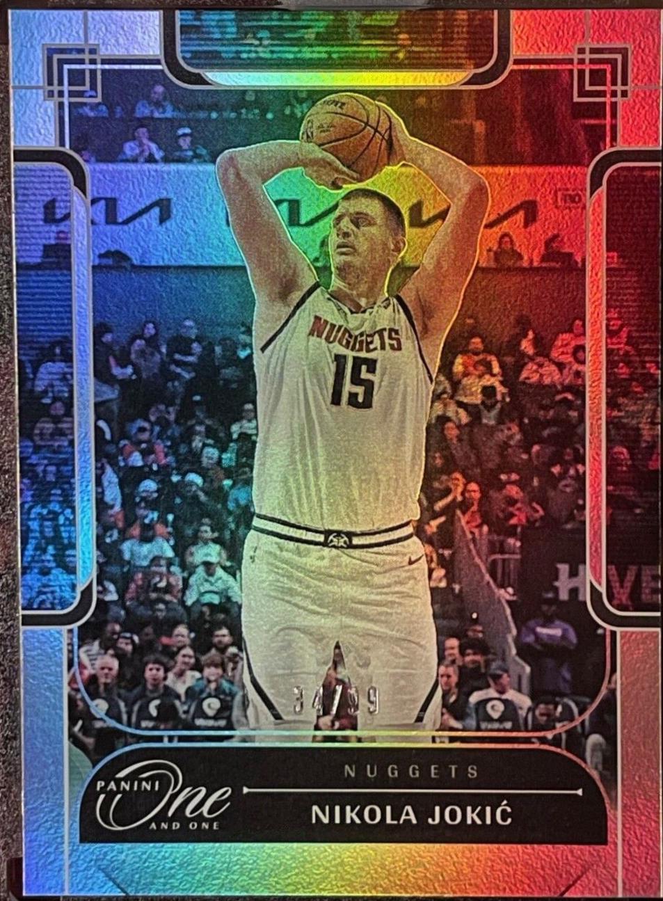 Nikola Jokic #13 Basketball Cards 2023 Panini One and One