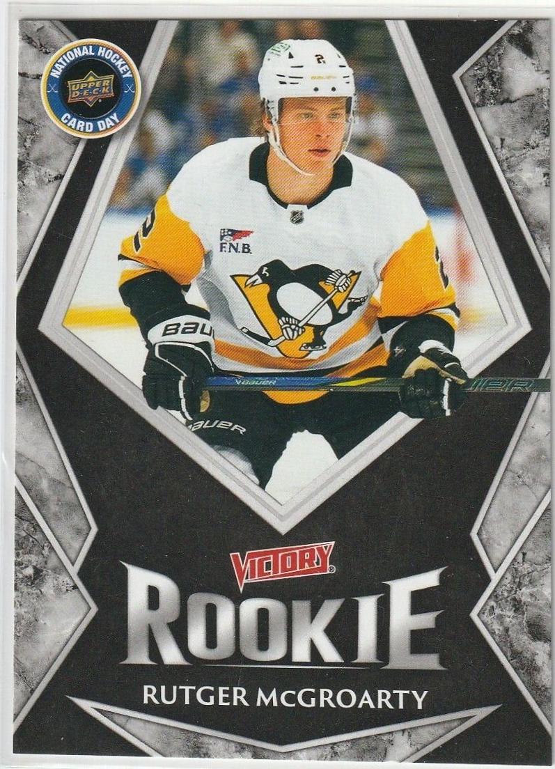 Rutger McGroarty #V-17 Hockey Cards 2025 Upper Deck National Hockey Card Day Victory Black Rookie