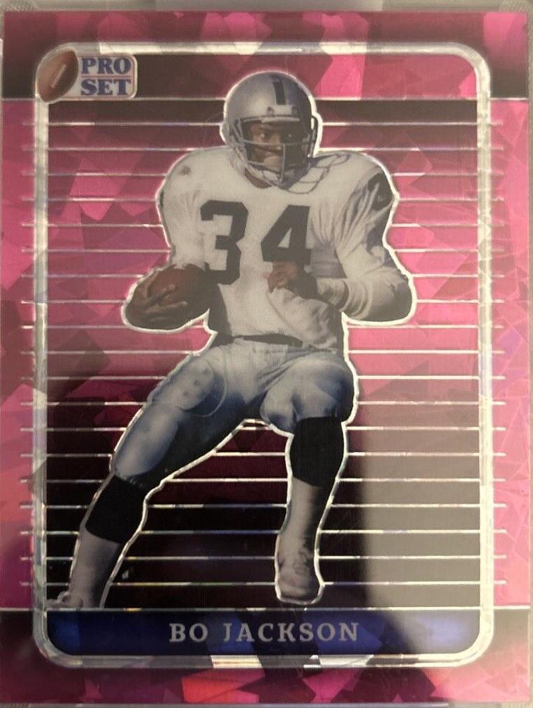 Bo Jackson #5 2023 Pro Set Metal Football
