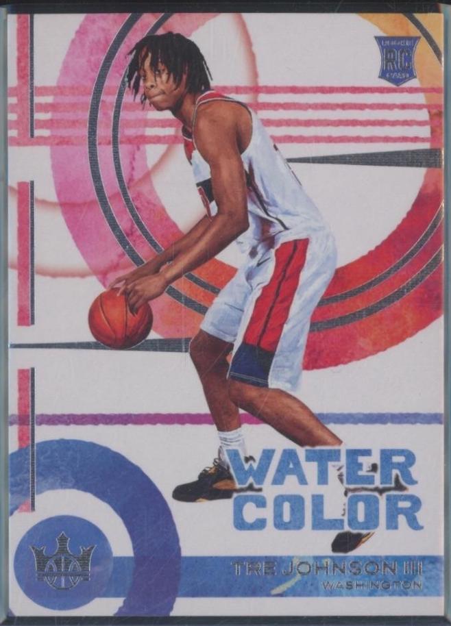 Tre Johnson III #10 2025-26 Panini Court Kings Basketball Water Color