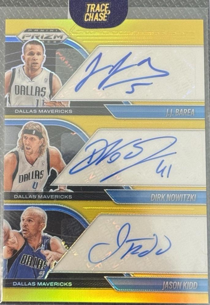 Dirk Nowitzki / J.J. Barea / Jason Kidd [Gold] #10