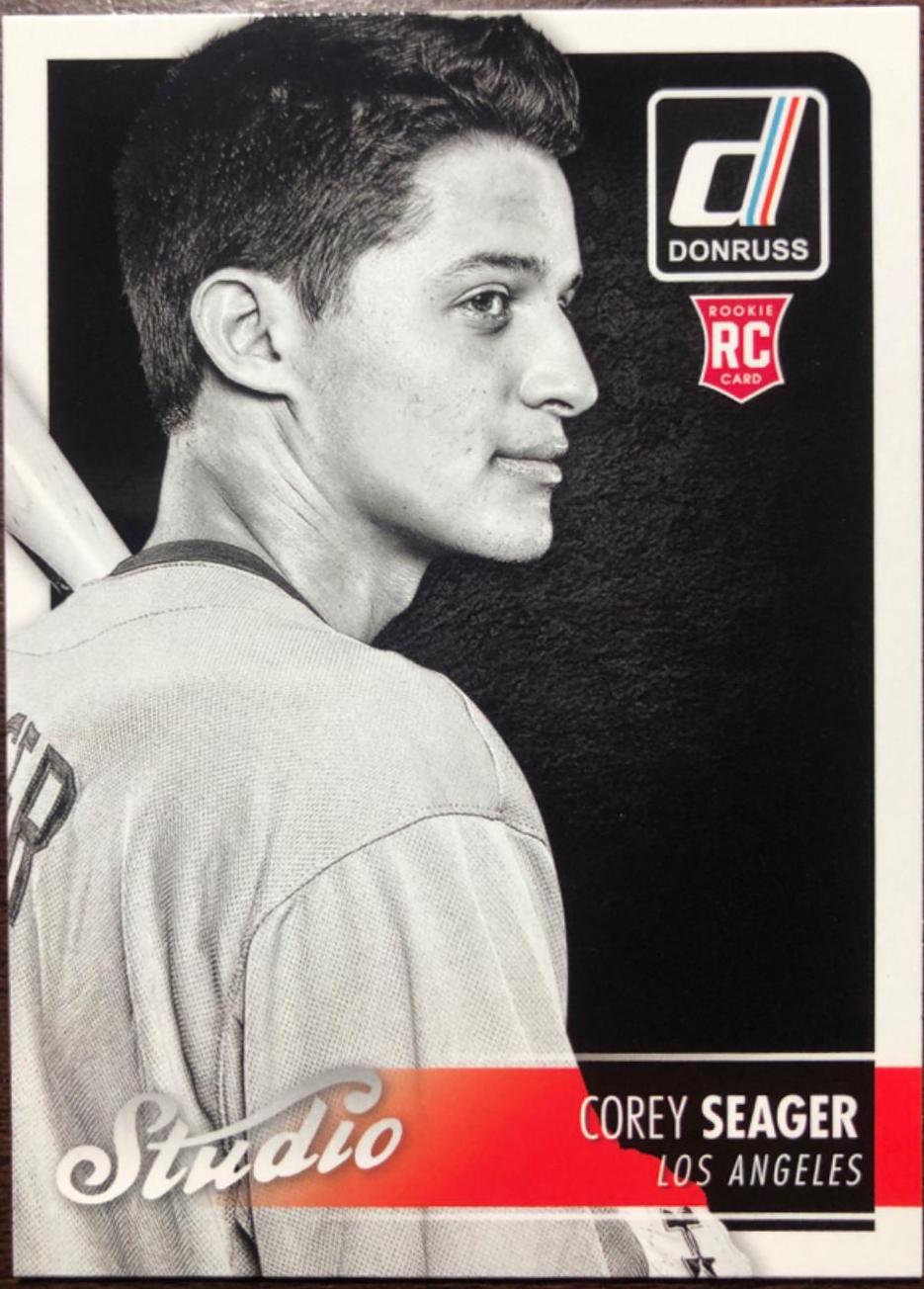 Corey Seager #S5 Baseball Cards 2016 Panini Donruss Studio
