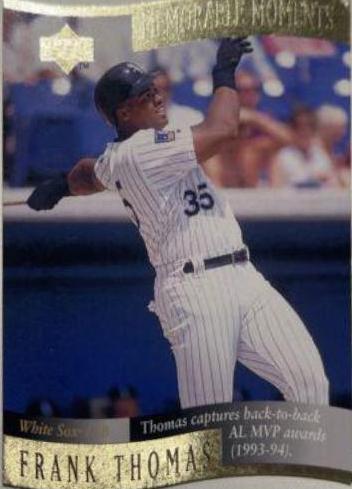 Frank Thomas #4 Baseball Cards 1997 Upper Deck Memorable Moments