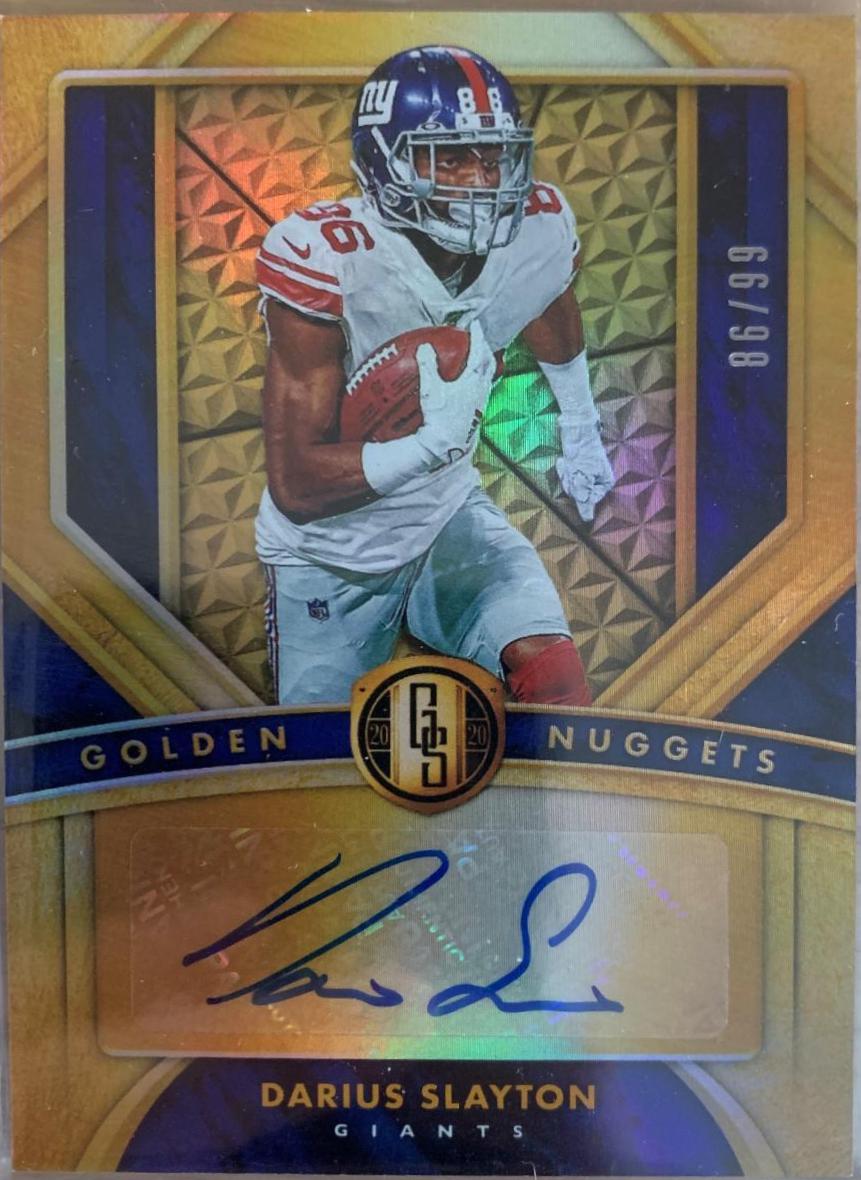 Darius Slayton #GN12 Football Cards 2020 Panini Gold Standard Golden Nuggets