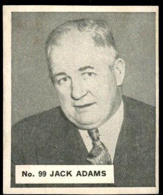 Jack Adams #99 Hockey Cards 1937 V356 World Wide Gum