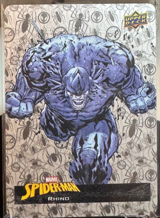 Rhino #MCS-8 Marvel 2024 Upper Deck Spider-Man Metal Card