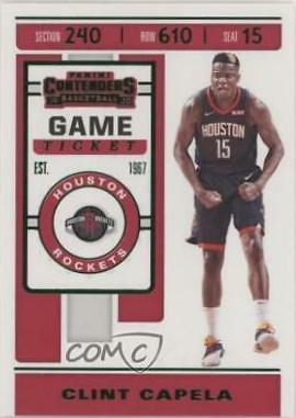 Clint Capela #18 Basketball Cards 2019 Panini Contenders