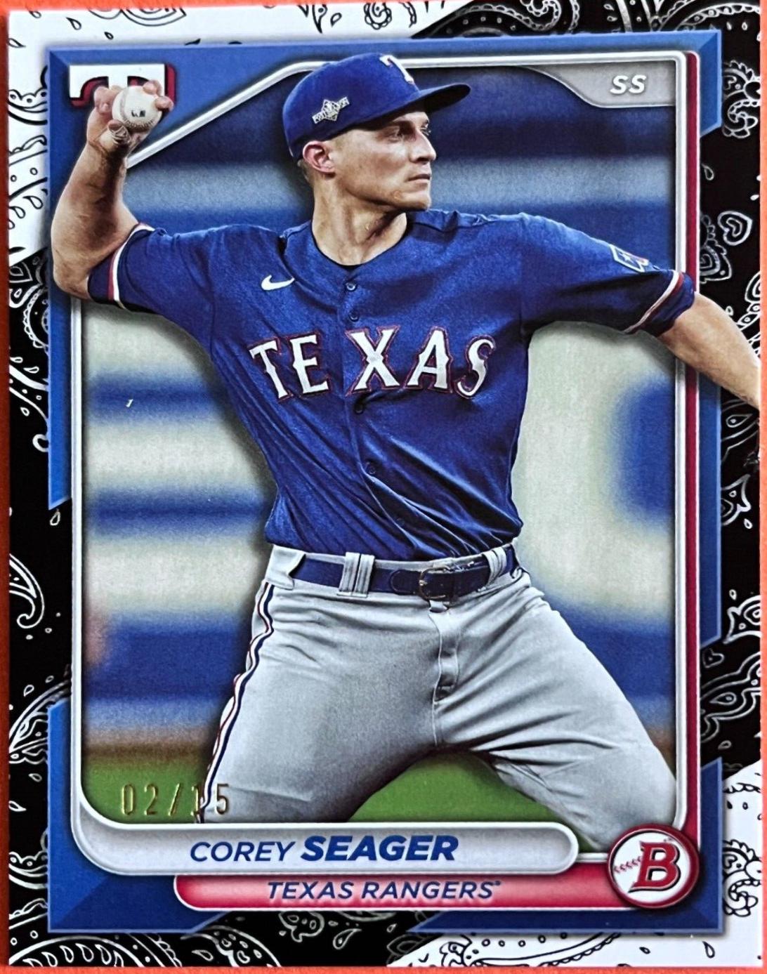 Corey Seager [Black Pattern] #24