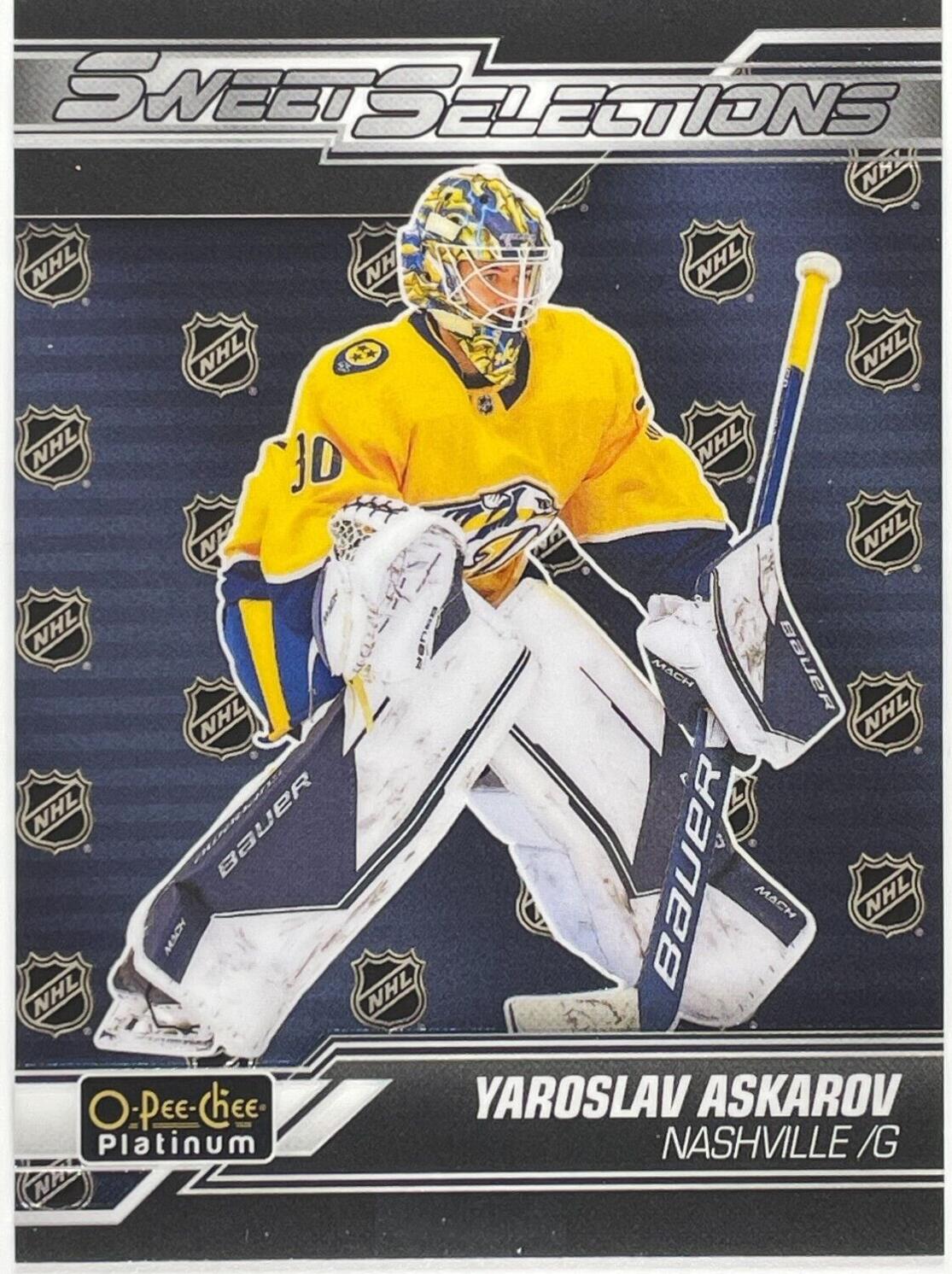 Yaroslav Askarov #SS-15 Hockey Cards 2023 O-Pee-Chee Platinum Sweet Selections
