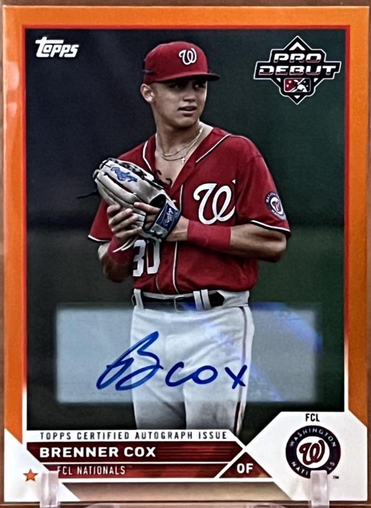 Brenner Cox [Autograph Orange] #PD-128
