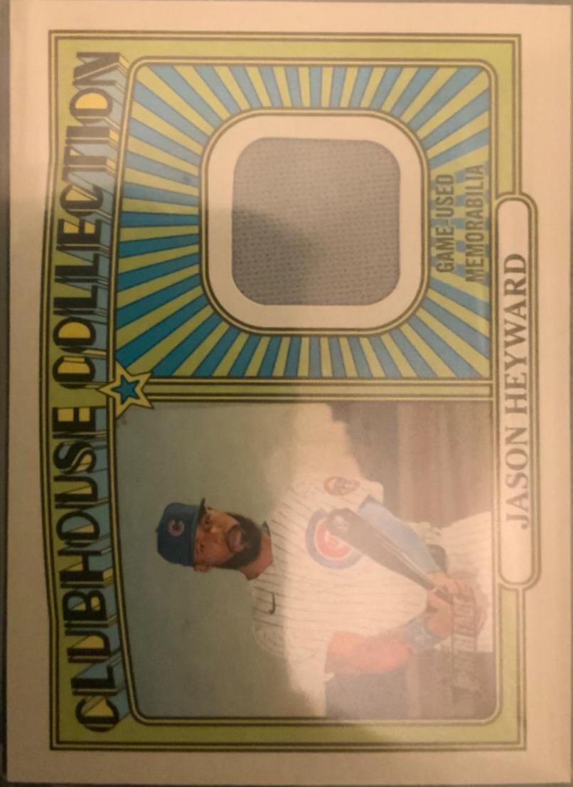 Jason Heyward Clubhouse Collection Relics #CCR-JHE Baseball Cards 2021 Topps Heritage Clubhouse Collection Relics