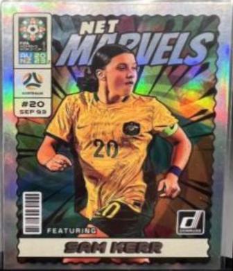 Sam Kerr #1 Soccer Cards 2023 Donruss FIFA Women's World Cup Net Marvels