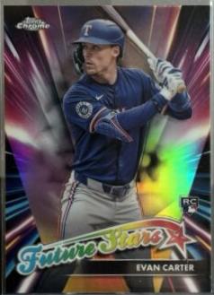 Evan Carter #FSU-13 Baseball Cards 2024 Topps Chrome Update Future Stars