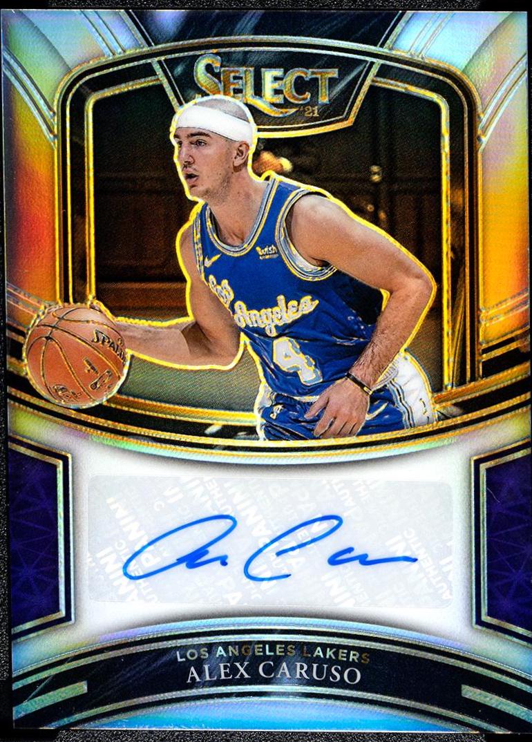 Alex Caruso ##SG-ACR Basketball Cards 2020 Panini Select Signatures