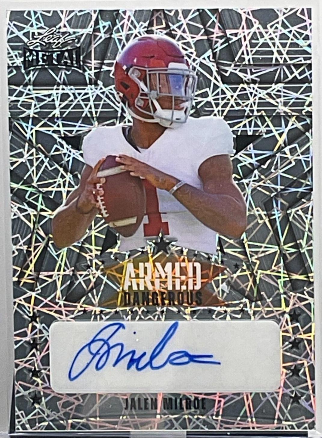 Jalen Milroe [Black Prismatic] #AD-JM1