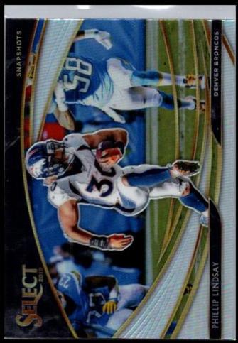 Phillip Lindsay #17 2019 Panini Select Football Snapshots