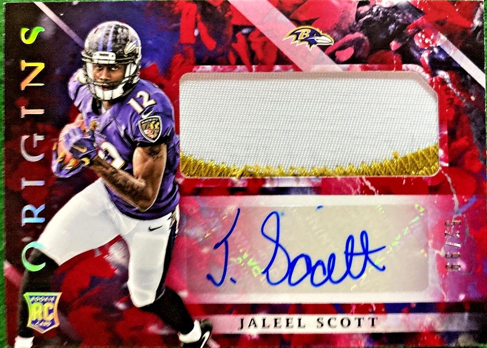 Jaleel Scott [Jumbo Patch Autograph Red] #129