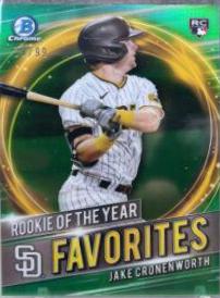 Jake Cronenworth #RRY-JC 2021 Bowman Chrome Rookie Of The Year Favorites Baseball