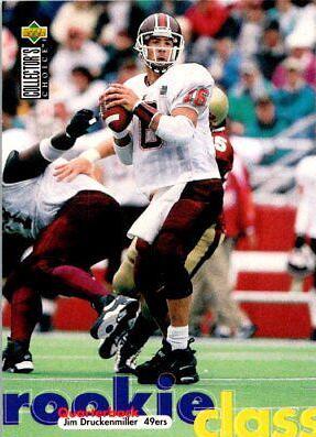 Jim Druckenmiller #23 Football Cards 1997 Collector's Choice