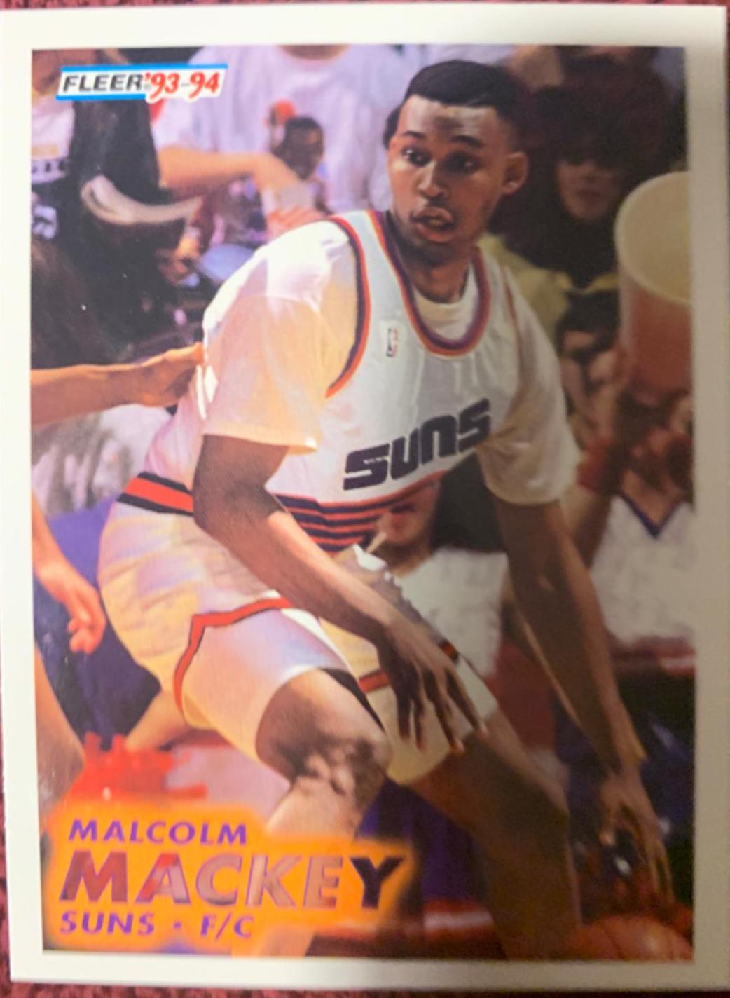 Malcolm Mackey #360 Basketball Cards 1993 Fleer