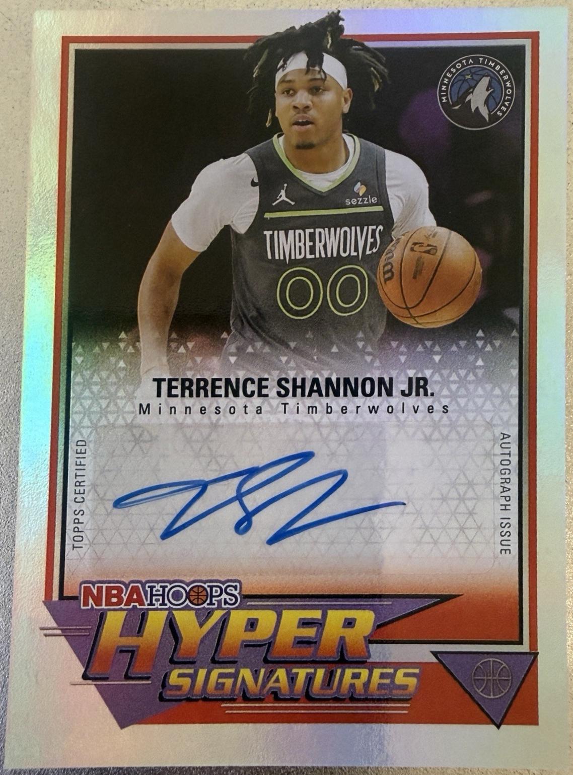 2025 Topps NBA Hoops Hyper Signature terrence Shannon jr. #HHS-TS card